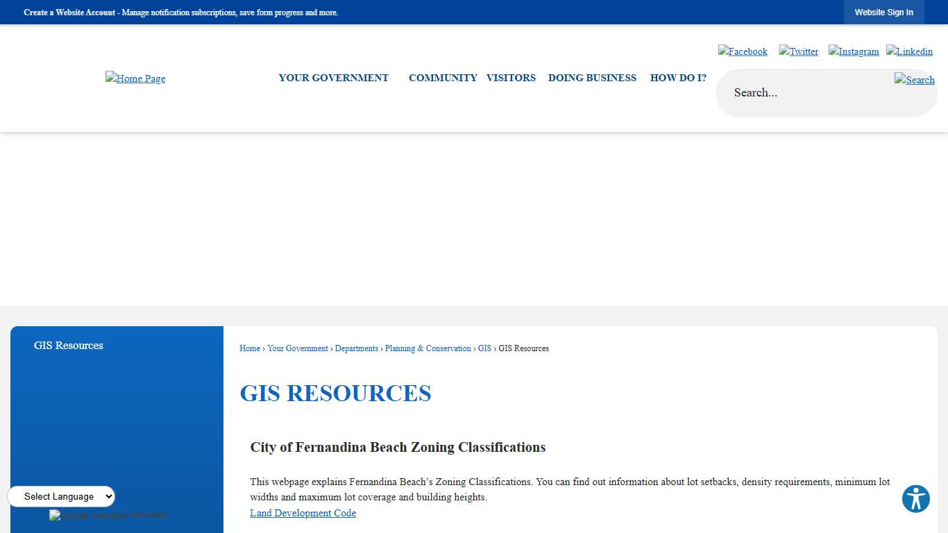 GIS Resources | Fernandina Beach, FL - Official Website